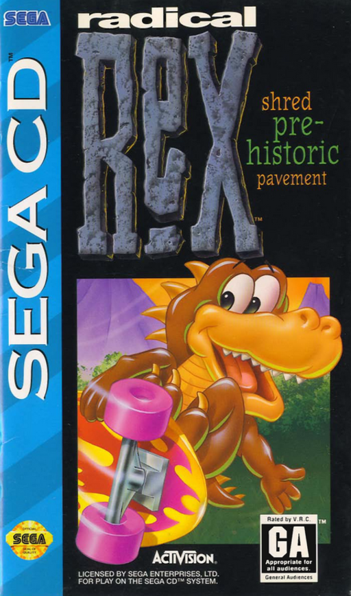 Radical Rex (USA) Sega CD Game Cover